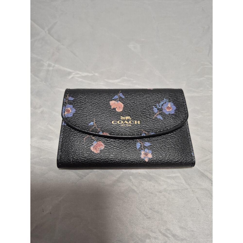 💥 Rare Floral Coach Key Holder Wallet Case O